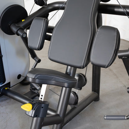 Vogue Biceps Curl - Muscle D Fitness - Adjustable - Pin Selectorized - Arm Curl Machine