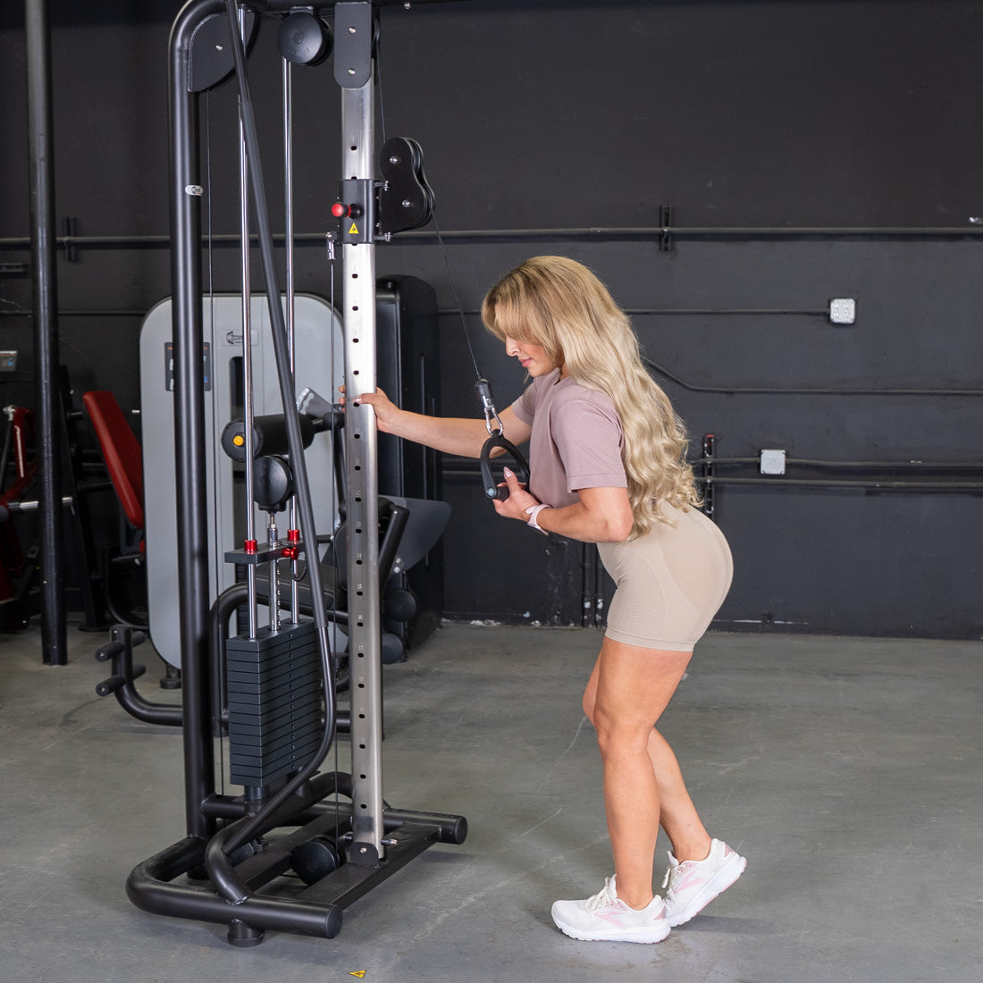 Vogue Cable Crossover - Muscle D Fitness - Pin Selectorized - Chest Back Combo Workouts