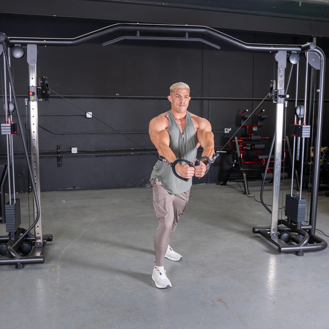 Vogue Cable Crossover - Muscle D Fitness - Pin Selectorized - Chest Back Combo Workouts