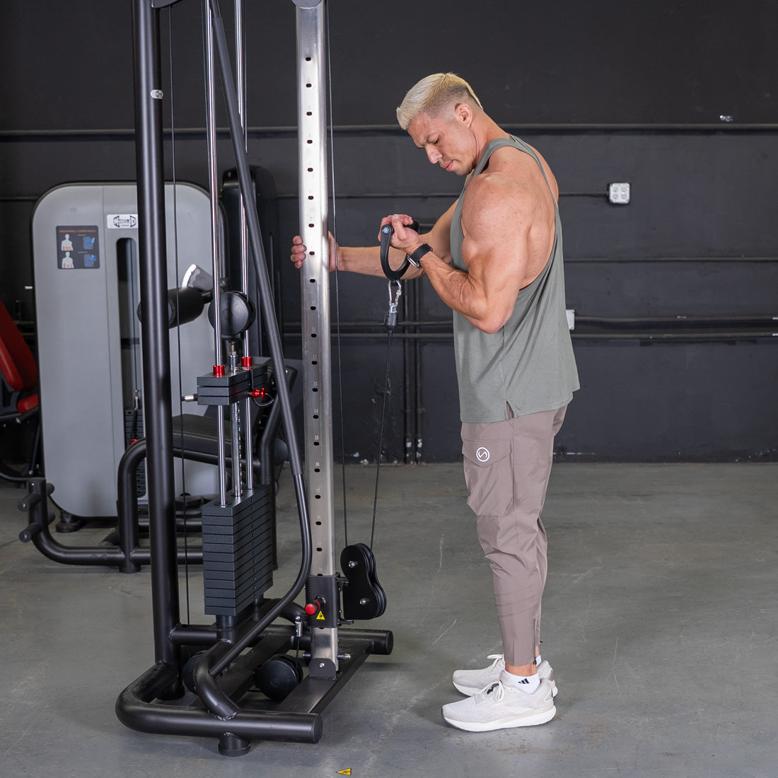 Vogue Cable Crossover - Muscle D Fitness - Pin Selectorized - Chest Back Combo Workouts