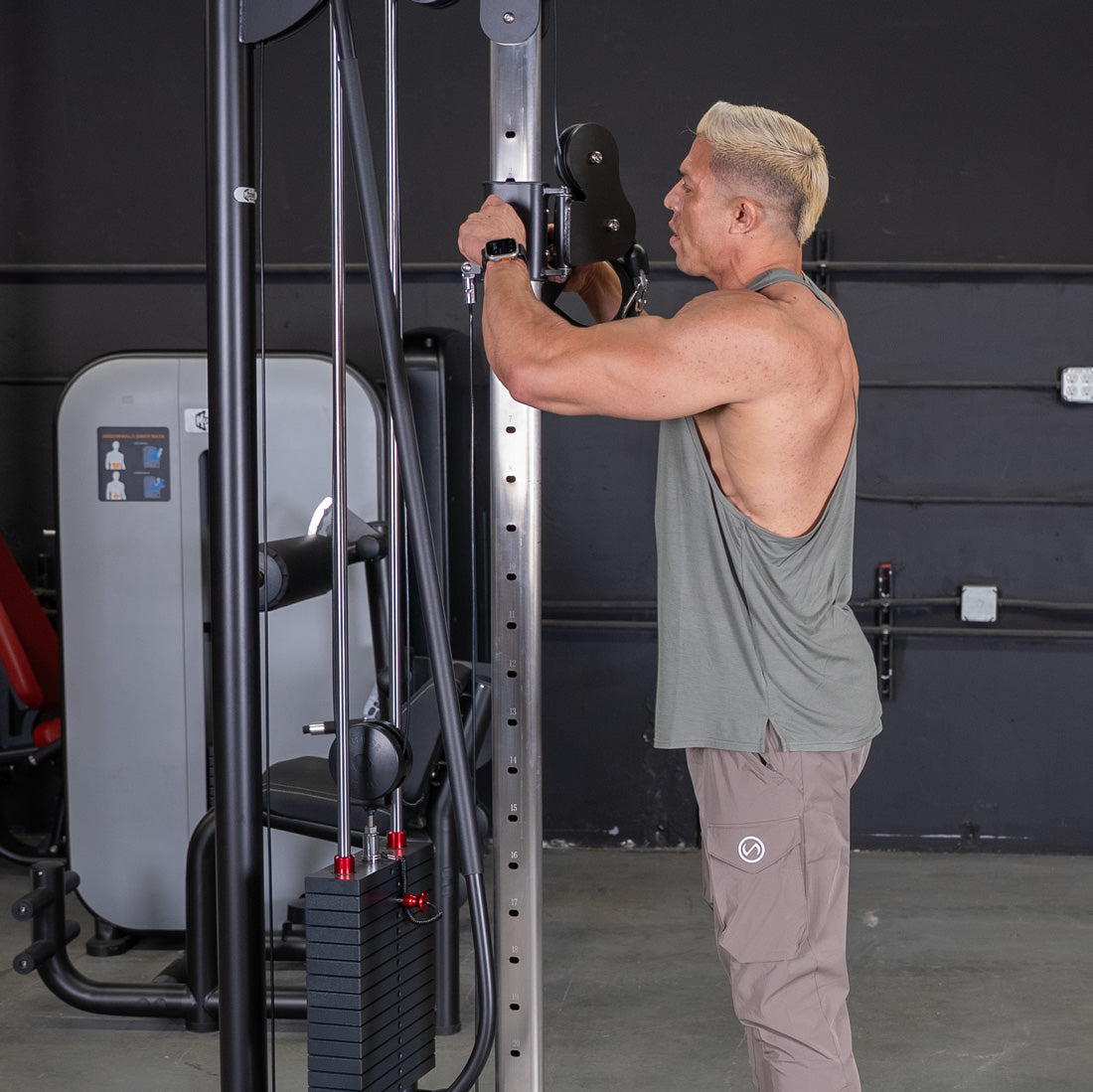 Vogue Cable Crossover - Muscle D Fitness - Pin Selectorized - Chest Back Combo Workouts