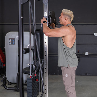 Vogue Cable Crossover - Muscle D Fitness - Pin Selectorized - Chest Back Combo Workouts