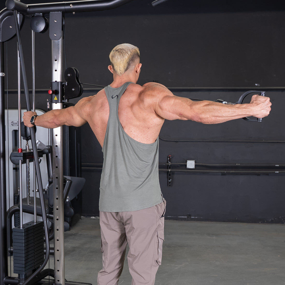 Vogue Cable Crossover - Muscle D Fitness - Pin Selectorized - Chest Back Combo Workouts