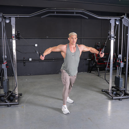 Vogue Cable Crossover - Muscle D Fitness - Pin Selectorized - Chest Back Combo Workouts