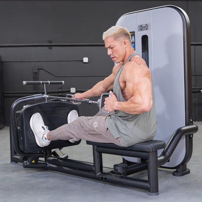 Vogue Diverging Low Row- Seated - Pin Selectorized - Lats Delts Rhomboids Traps Workout