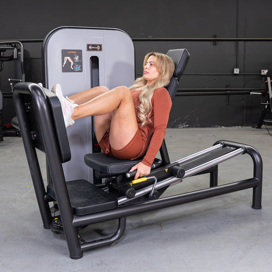 Vogue Selectorized Leg Press | 240lb Stack | Muscle D