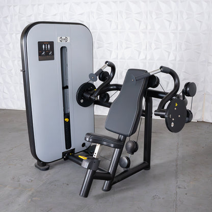 Vogue Triceps Extension - Muscle D Fitness -  Pin Selectorized - Adjustable Seat - Arm Workout