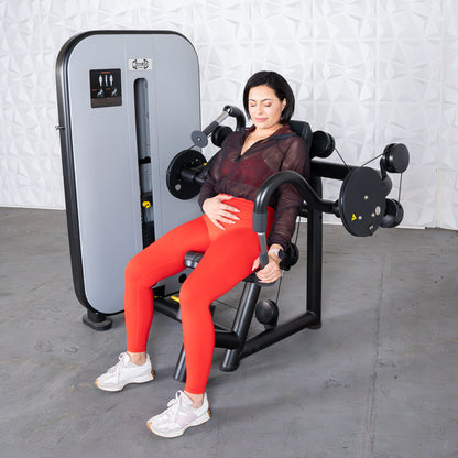 Vogue Triceps Extension - Muscle D Fitness -  Pin Selectorized - Adjustable Seat - Arm Workout