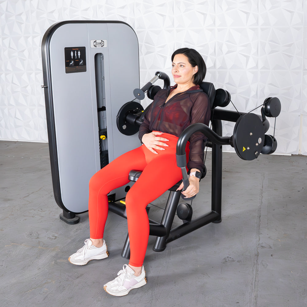 Vogue Triceps Extension - Muscle D Fitness -  Pin Selectorized - Adjustable Seat - Arm Workout