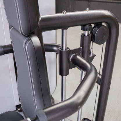 Vogue Triceps Press-Down - Muscle D Fitness - Adjustable Seat - Pin Selectorized - Arm Workout