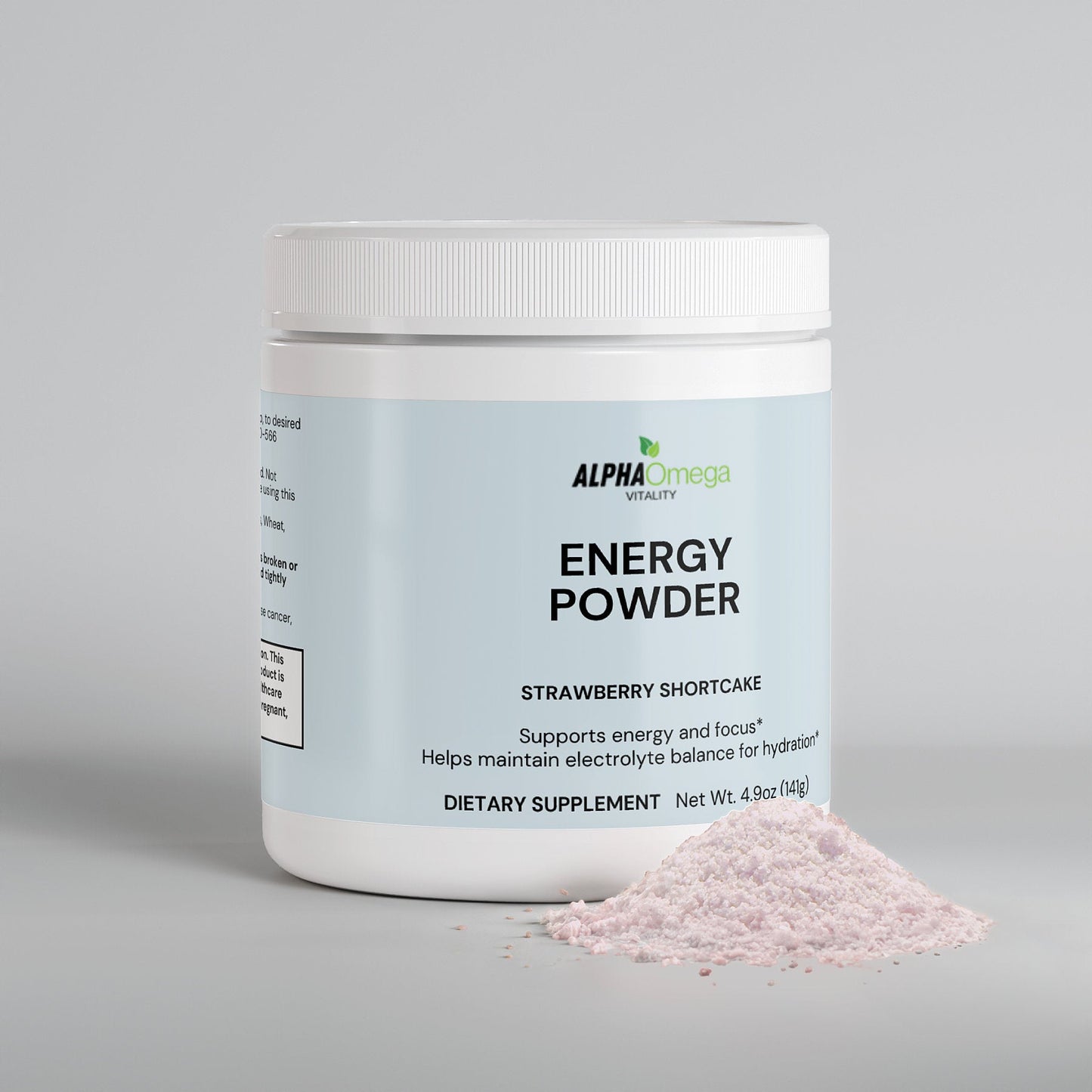 Natural Energy Supplement - Strawberry Shortcake