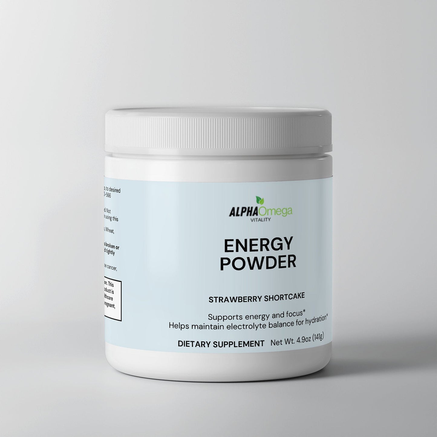 Natural Energy Supplement - Strawberry Shortcake