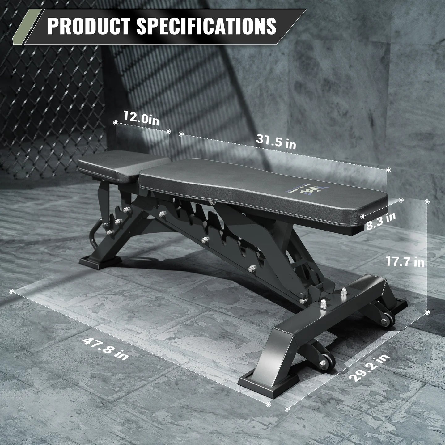 Adjustable Bench-1300 LBS Capacity
