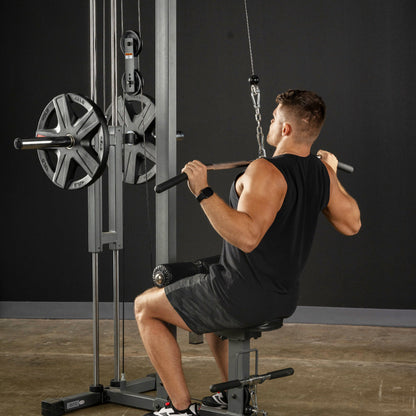 Lat Pull-Down Machine with Low-Row