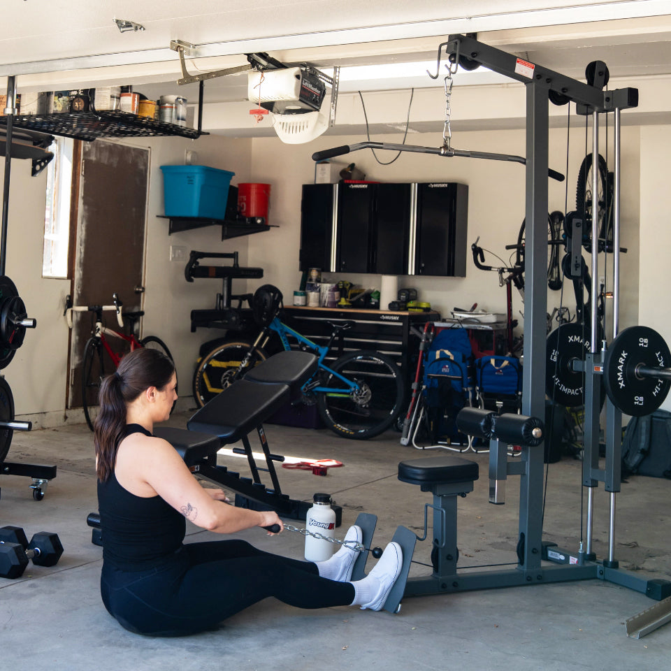 Lat Pull-Down Machine with Low-Row