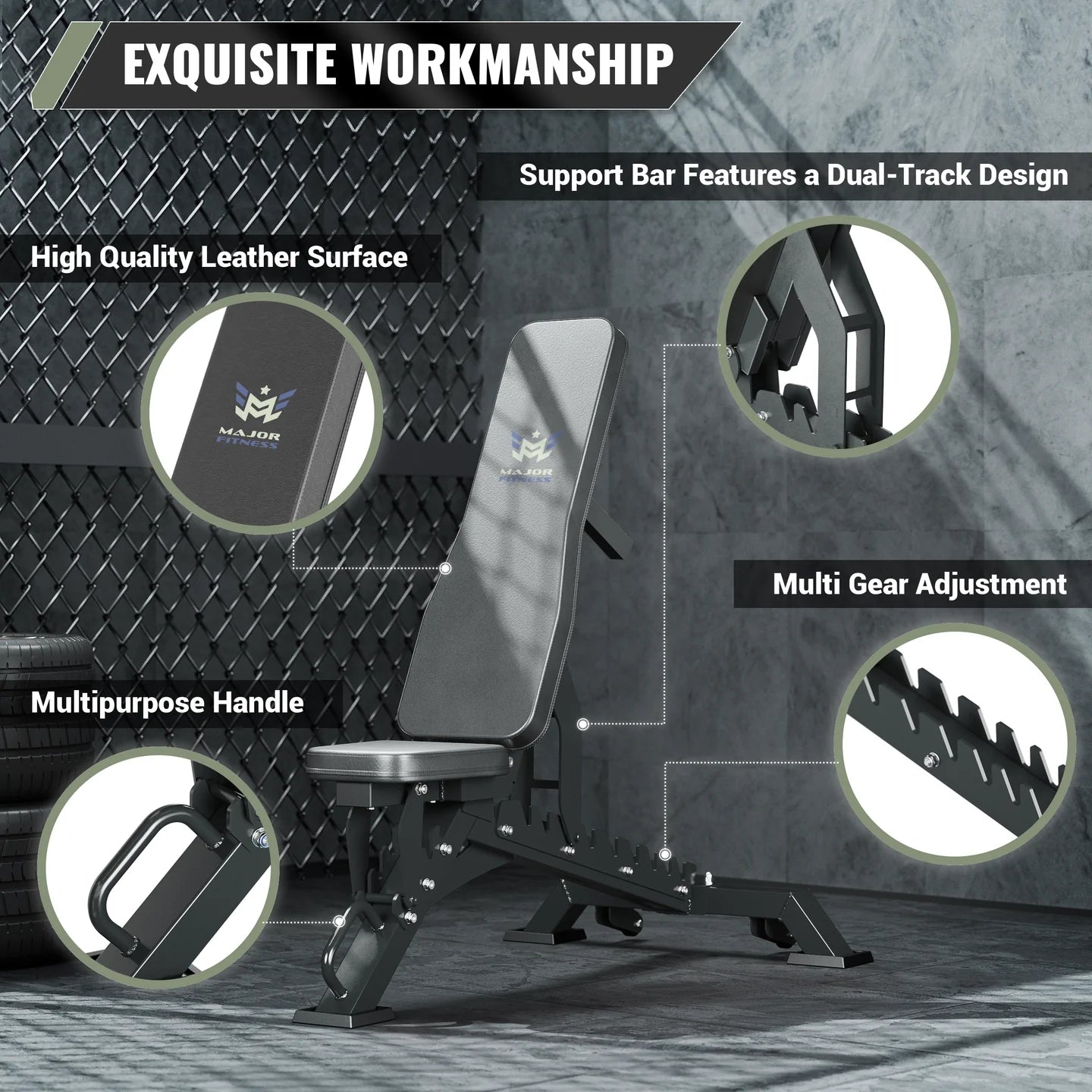Adjustable Bench-1300 LBS Capacity